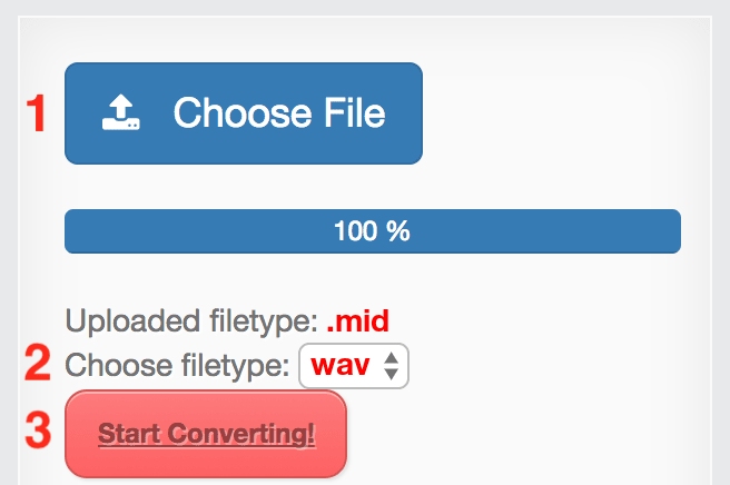 How to convert MID files online to WAV